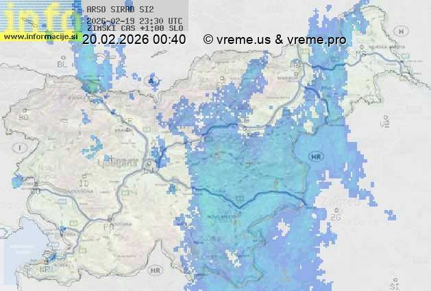 Radarska karta padavin