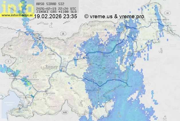 Radarska karta padavin