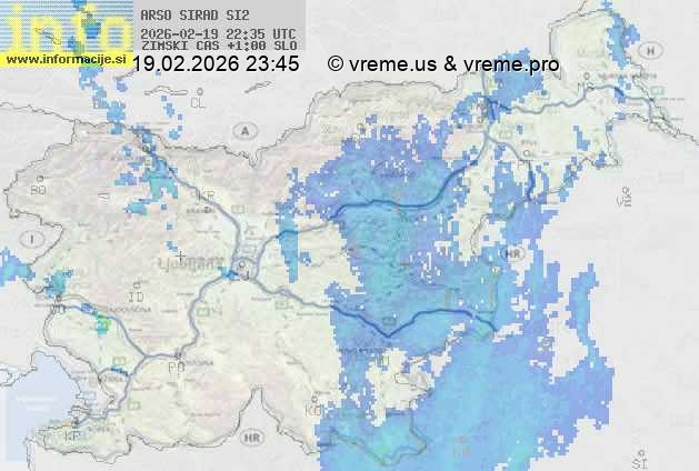 Radarska karta padavin