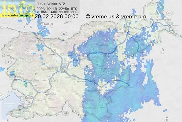 Radarska karta padavin
