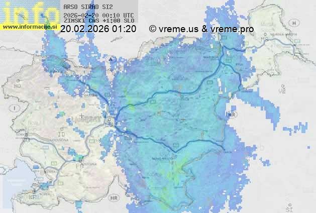Radarska karta padavin