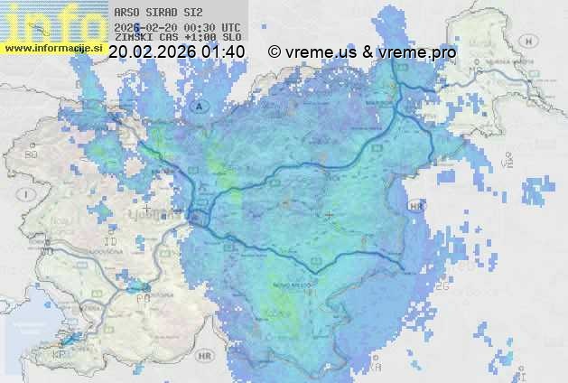 Radarska karta padavin