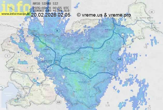 Radarska karta padavin