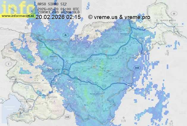 Radarska karta padavin