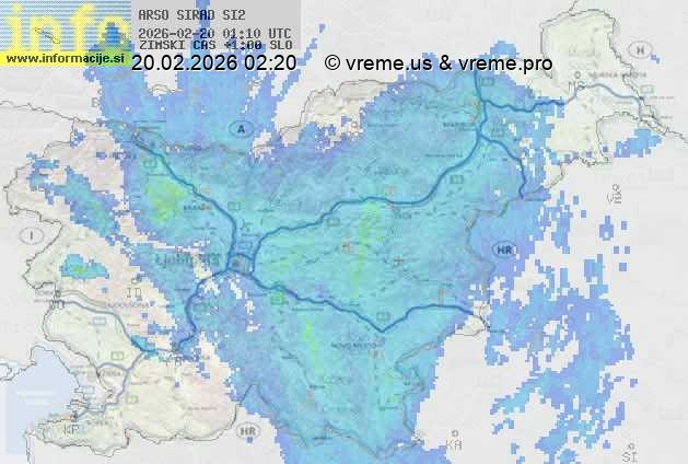 Radarska karta padavin