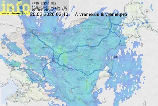 Radarska karta padavin