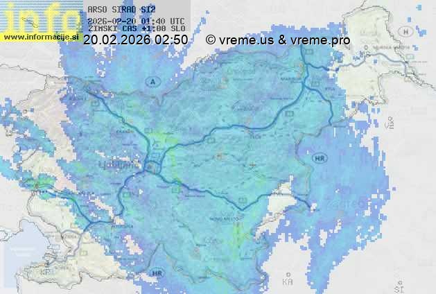 Radarska karta padavin
