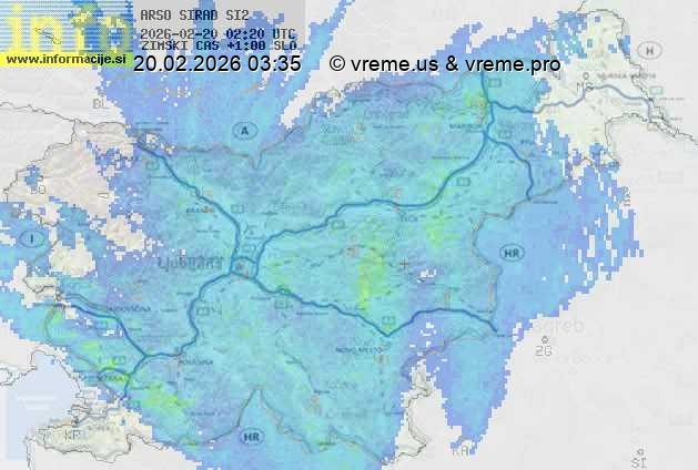 Radarska karta padavin