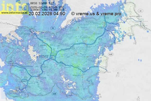 Radarska karta padavin