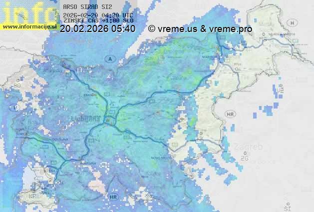 Radarska karta padavin