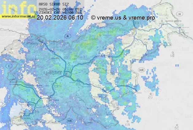 Radarska karta padavin