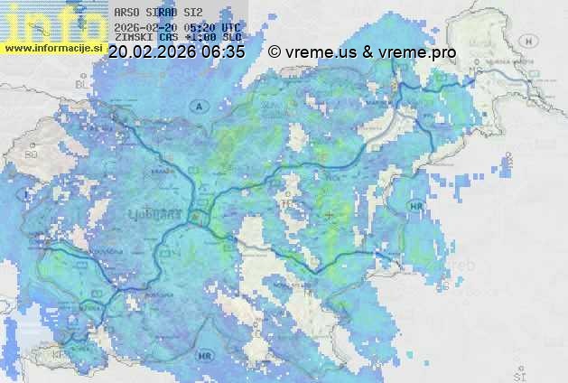 Radarska karta padavin