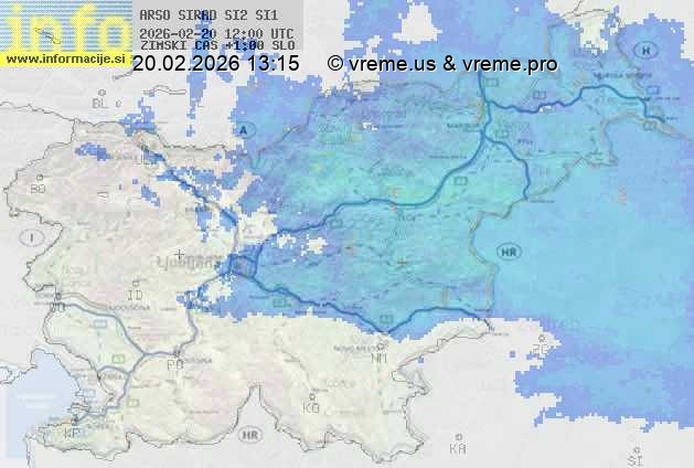 Radarska karta padavin