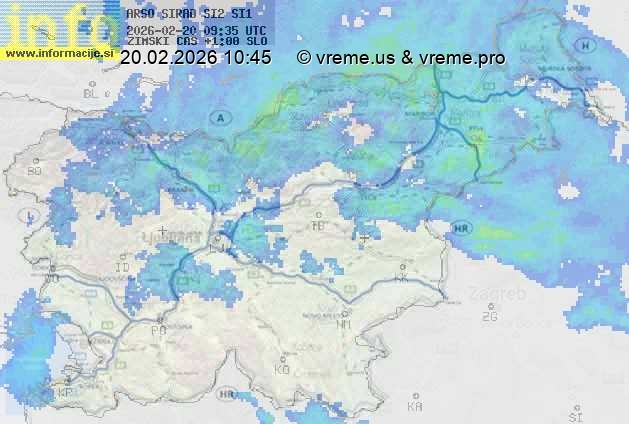Radarska karta padavin