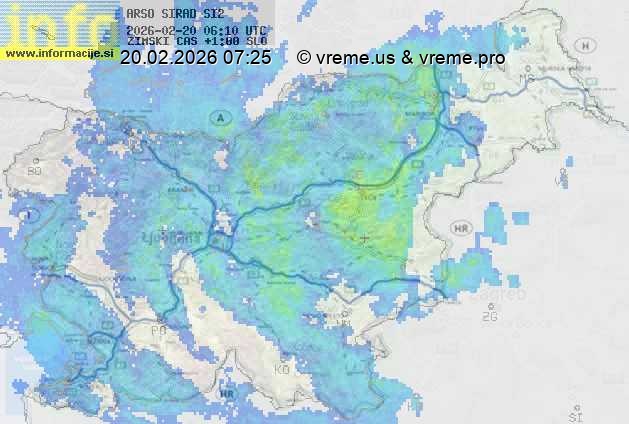 Radarska karta padavin