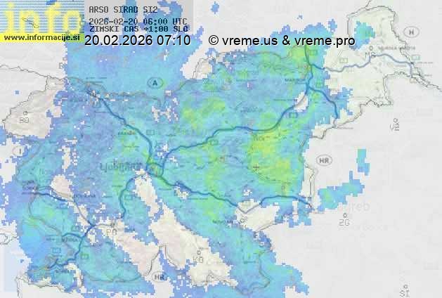 Radarska karta padavin