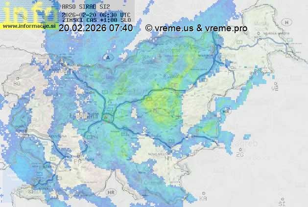 Radarska karta padavin