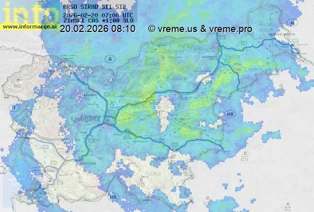Radarska karta padavin