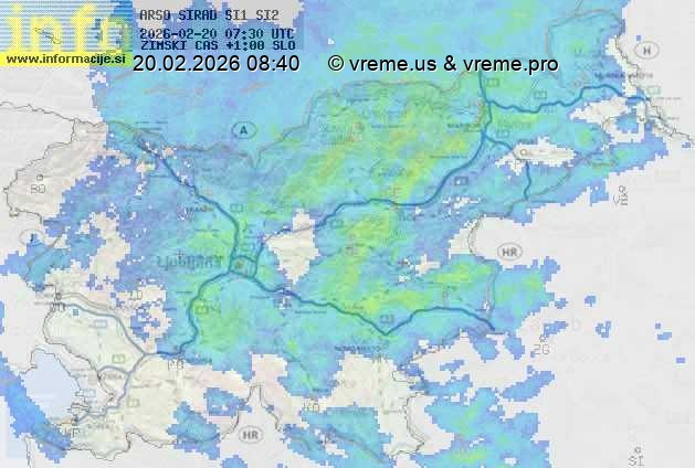 Radarska karta padavin