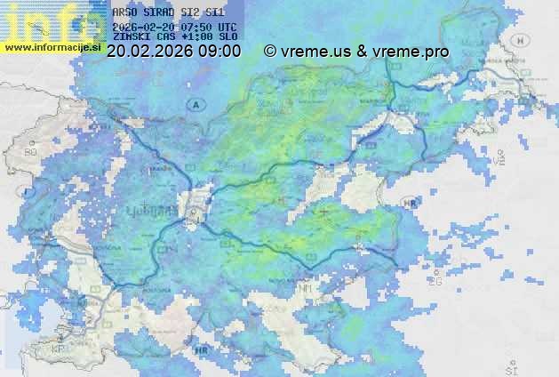 Radarska karta padavin