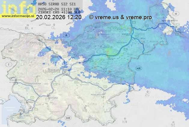 Radarska karta padavin
