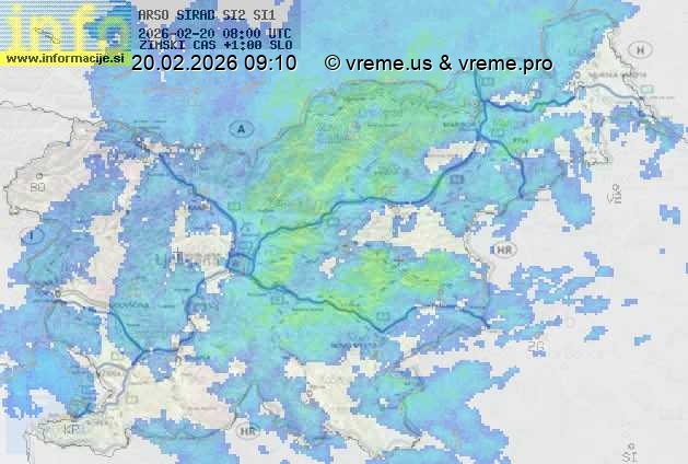 Radarska karta padavin