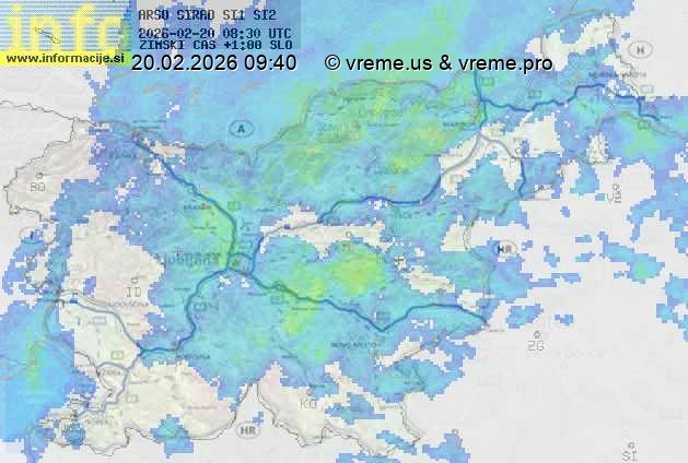 Radarska karta padavin