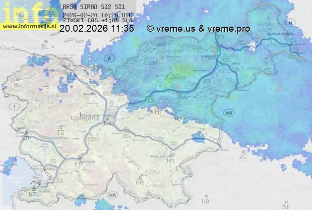 Radarska karta padavin