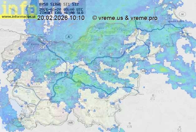 Radarska karta padavin
