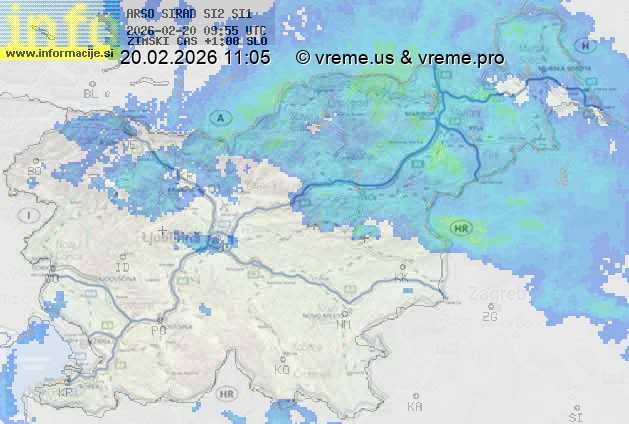Radarska karta padavin
