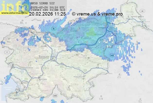 Radarska karta padavin