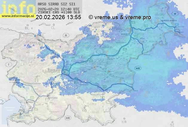 Radarska karta padavin