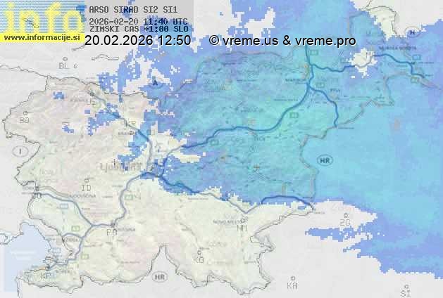 Radarska karta padavin