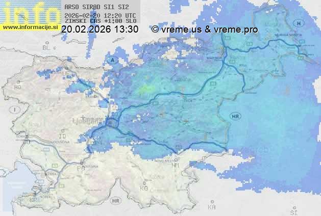 Radarska karta padavin