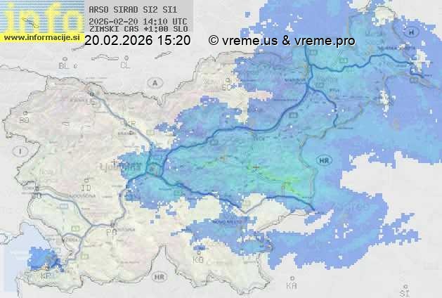 Radarska karta padavin