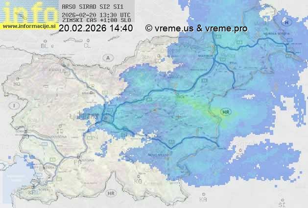 Radarska karta padavin
