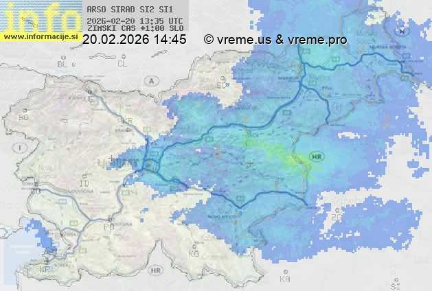 Radarska karta padavin