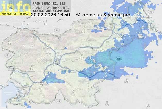 Radarska karta padavin