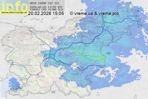 Radarska karta padavin