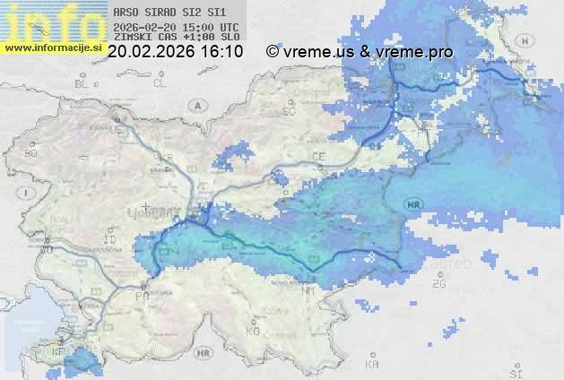Radarska karta padavin