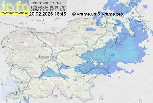 Radarska karta padavin