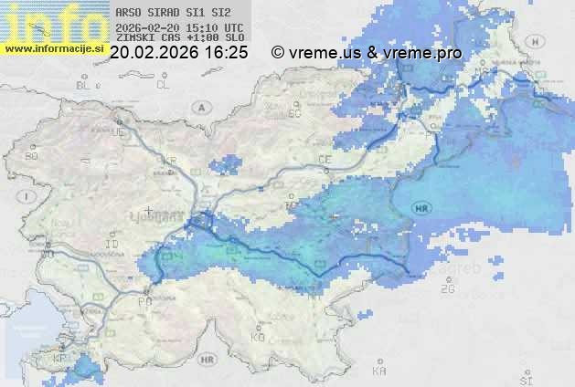 Radarska karta padavin