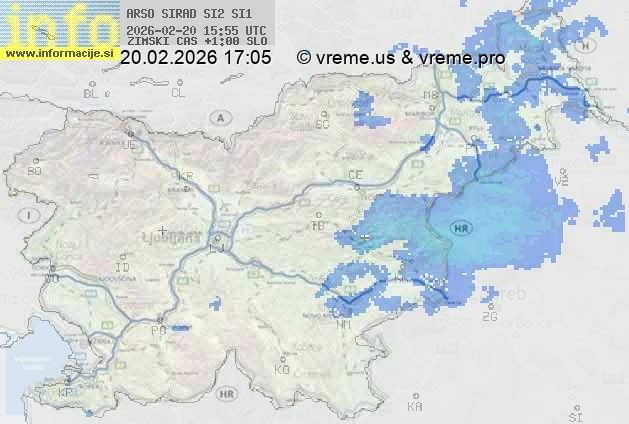 Radarska karta padavin