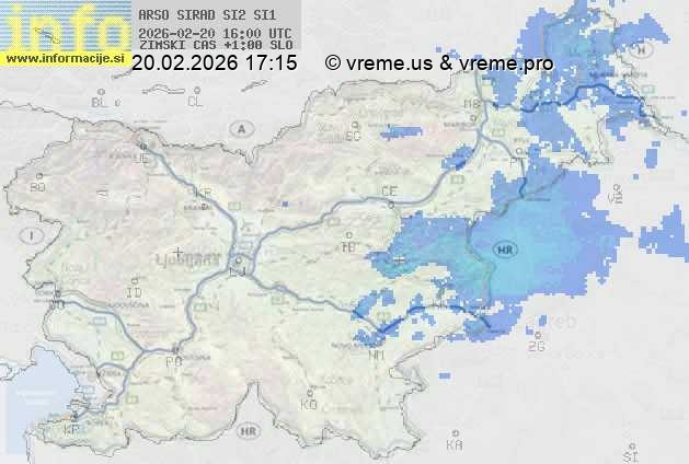 Radarska karta padavin