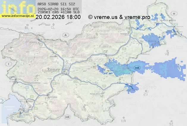 Radarska karta padavin