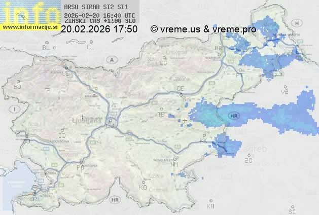 Radarska karta padavin