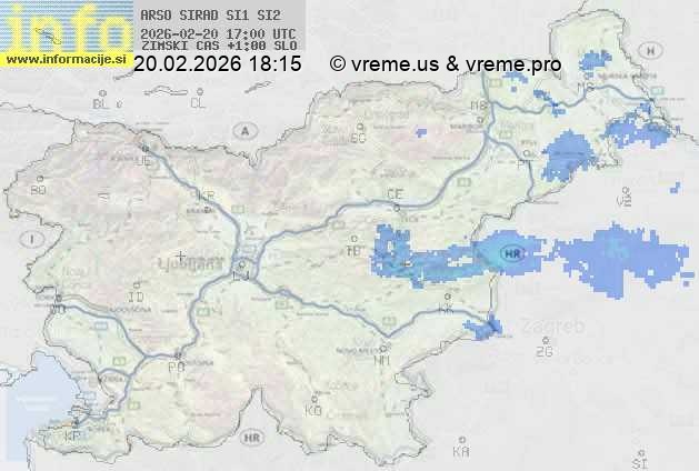 Radarska karta padavin