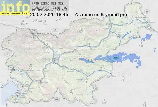 Radarska karta padavin