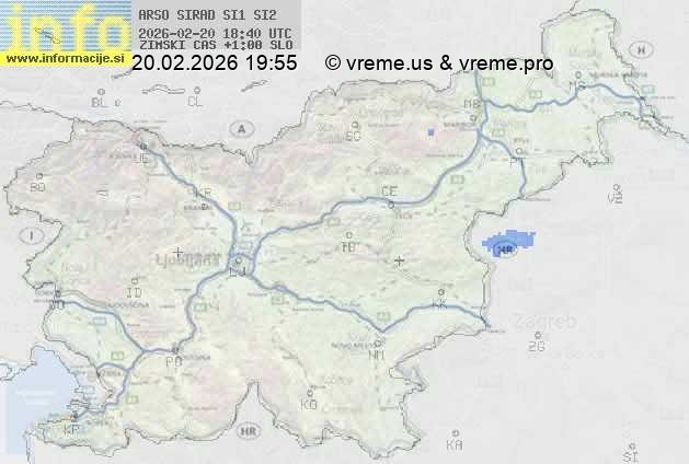 Radarska karta padavin