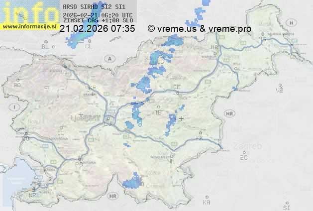 Radarska karta padavin